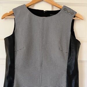 White House Black Market Monochrome Sleeveless Dress